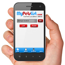 mypetslist.com logo design mobile application