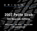 2007 Petite Syrah